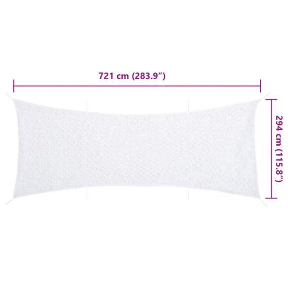 fehér kamuflázsháló tárolózsákkal 721x294 cm