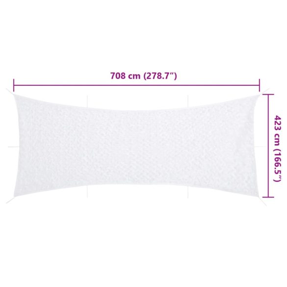 fehér kamuflázsháló tárolózsákkal 708x423 cm