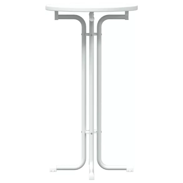 fehér bárasztal szerelt fa és acél Ø60x110 cm