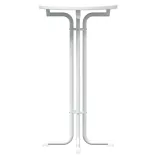 fehér bárasztal szerelt fa és acél Ø60x110 cm