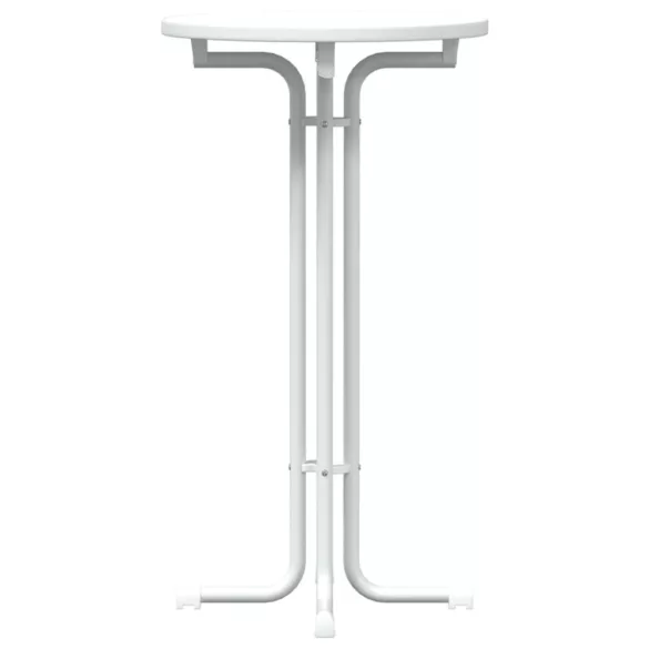 fehér bárasztal szerelt fa és acél Ø60x110 cm