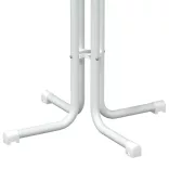 fehér bárasztal szerelt fa és acél Ø60x110 cm