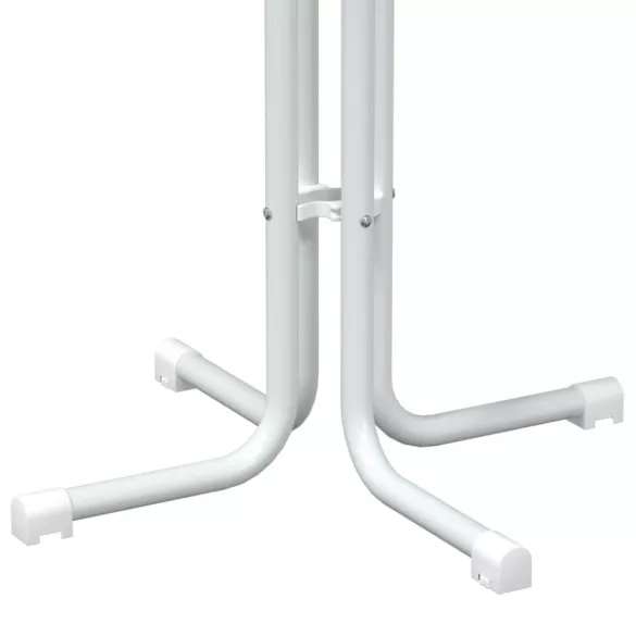 fehér bárasztal szerelt fa és acél Ø60x110 cm