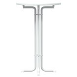 fehér bárasztal szerelt fa és acél Ø70x110 cm