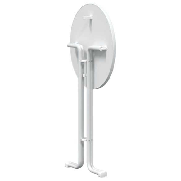 fehér bárasztal szerelt fa és acél Ø70x110 cm