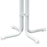 fehér bárasztal szerelt fa és acél Ø70x110 cm