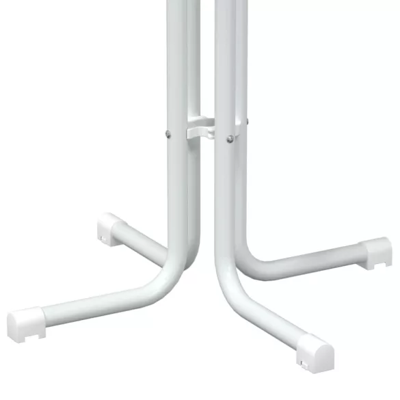 fehér bárasztal szerelt fa és acél Ø70x110 cm