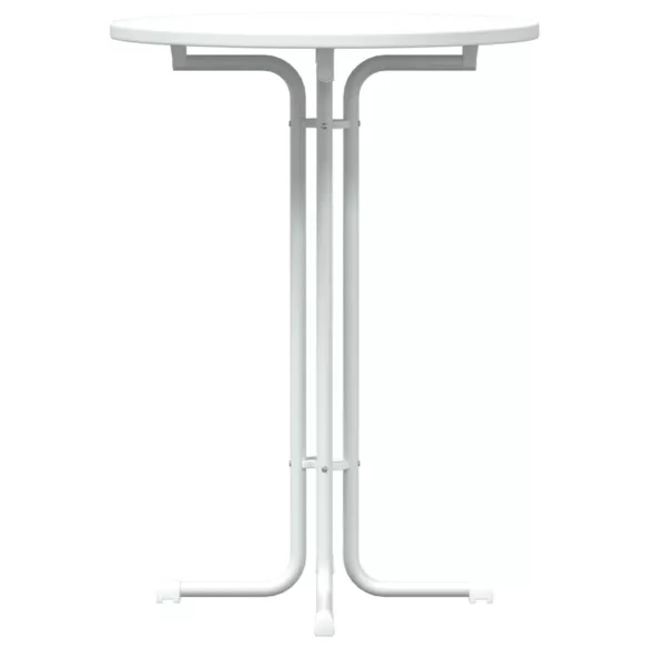 fehér bárasztal szerelt fa és acél Ø80 x 110 cm
