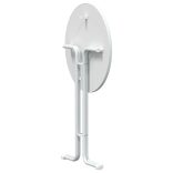 fehér bárasztal szerelt fa és acél Ø80 x 110 cm