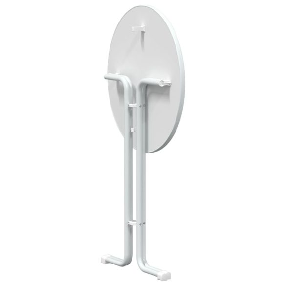 fehér bárasztal szerelt fa és acél Ø80 x 110 cm