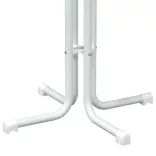 fehér bárasztal szerelt fa és acél Ø80 x 110 cm