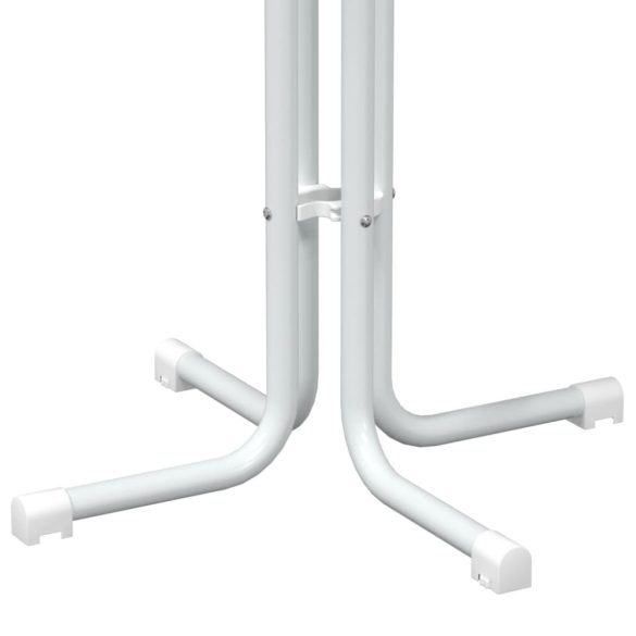 fehér bárasztal szerelt fa és acél Ø80 x 110 cm