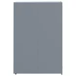 szürke acél kerekes tároló 1 szemeteskukához 69 x 79 x 117 cm