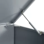 szürke acél kerekes tároló 1 szemeteskukához 69 x 79 x 117 cm