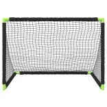 fekete összecsukható gyerekfocikapu 90 x 64 x 64 cm