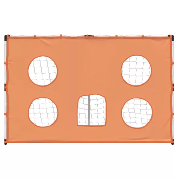 gyerekfocikapu célzószőnyeggel és labdával 182 x 62 x 118 cm