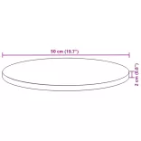 kerek tömör akácfa asztallap Ø50 x 2 cm