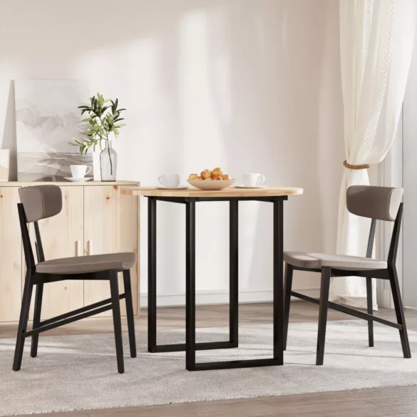 kerek tömör akácfa asztallap Ø80 x 2 cm