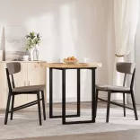 kerek tömör akácfa asztallap Ø80 x 4 cm