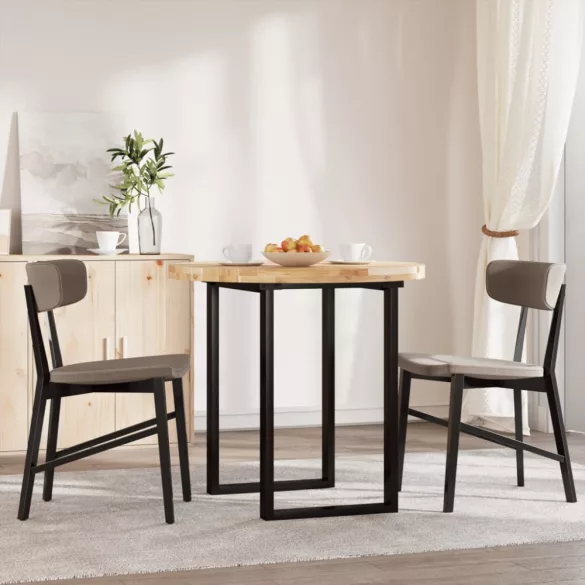 kerek tömör akácfa asztallap Ø80 x 4 cm