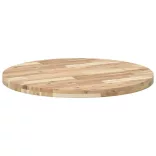 kerek tömör akácfa asztallap Ø80 x 4 cm