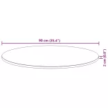 kerek tömör akácfa asztallap Ø90 x 2 cm