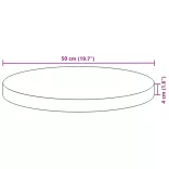 kerek tömör akácfa asztallap Ø50 x 4 cm