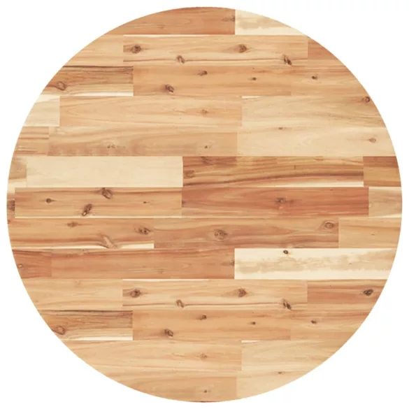 kerek tömör akácfa asztallap Ø70 x 4 cm