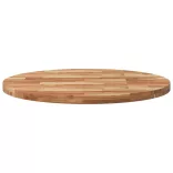 kerek tömör akácfa asztallap Ø90 x 4 cm