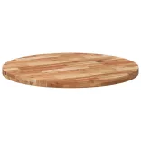 kerek tömör akácfa asztallap Ø90 x 4 cm