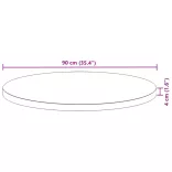 kerek tömör akácfa asztallap Ø90 x 4 cm