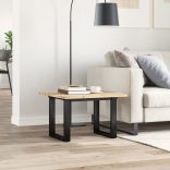 négyzet alakú tömör akácfa asztallap 60 x 60 x 2 cm