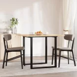 négyzet alakú tömör akácfa asztallap 90 x 90 x 2 cm