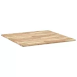 négyzet alakú tömör akácfa asztallap 90 x 90 x 2 cm