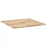 négyzet alakú tömör akácfa asztallap 90 x 90 x 2 cm