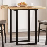 négyzet alakú tömör akácfa asztallap 70 x 70 x 4 cm