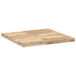 négyzet alakú tömör akácfa asztallap 70 x 70 x 4 cm