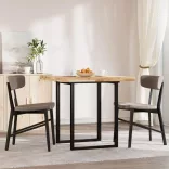 négyzet alakú tömör akácfa asztallap 80 x 80 x 4 cm