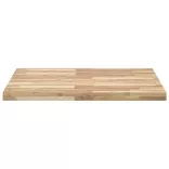 négyzet alakú tömör akácfa asztallap 80 x 80 x 4 cm