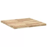 négyzet alakú tömör akácfa asztallap 80 x 80 x 4 cm