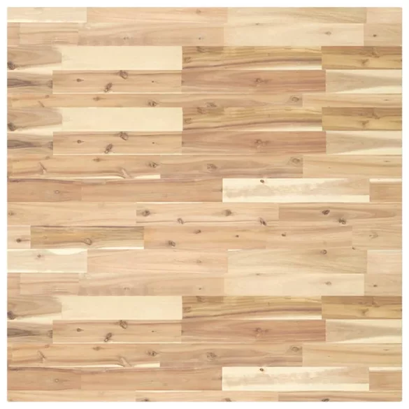 négyzet alakú tömör akácfa asztallap 90 x 90 x 4 cm