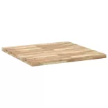 négyzet alakú tömör akácfa asztallap 90 x 90 x 4 cm