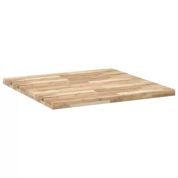 négyzet alakú tömör akácfa asztallap 90 x 90 x 4 cm