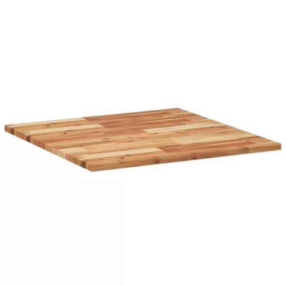 négyzet alakú tömör akácfa asztallap 70 x 70 x 2 cm