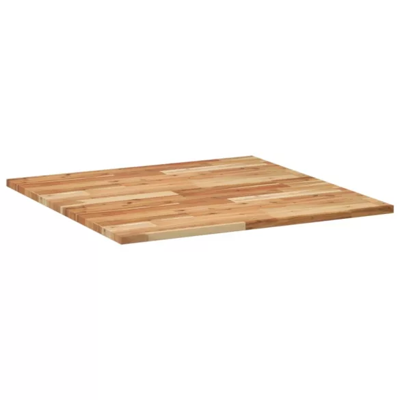 négyzet alakú tömör akácfa asztallap 80 x 80 x 2 cm