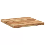 négyzet alakú tömör akácfa asztallap 60 x 60 x 4 cm