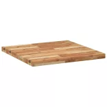 négyzet alakú tömör akácfa asztallap 70 x 70 x 4 cm
