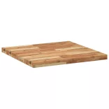 négyzet alakú tömör akácfa asztallap 70 x 70 x 4 cm