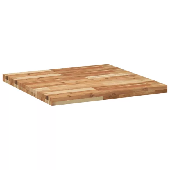 négyzet alakú tömör akácfa asztallap 70 x 70 x 4 cm