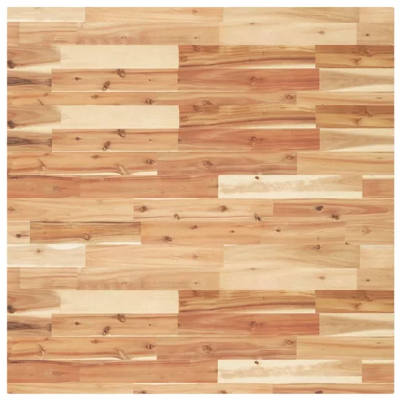 négyzet alakú tömör akácfa asztallap 90 x 90 x 4 cm